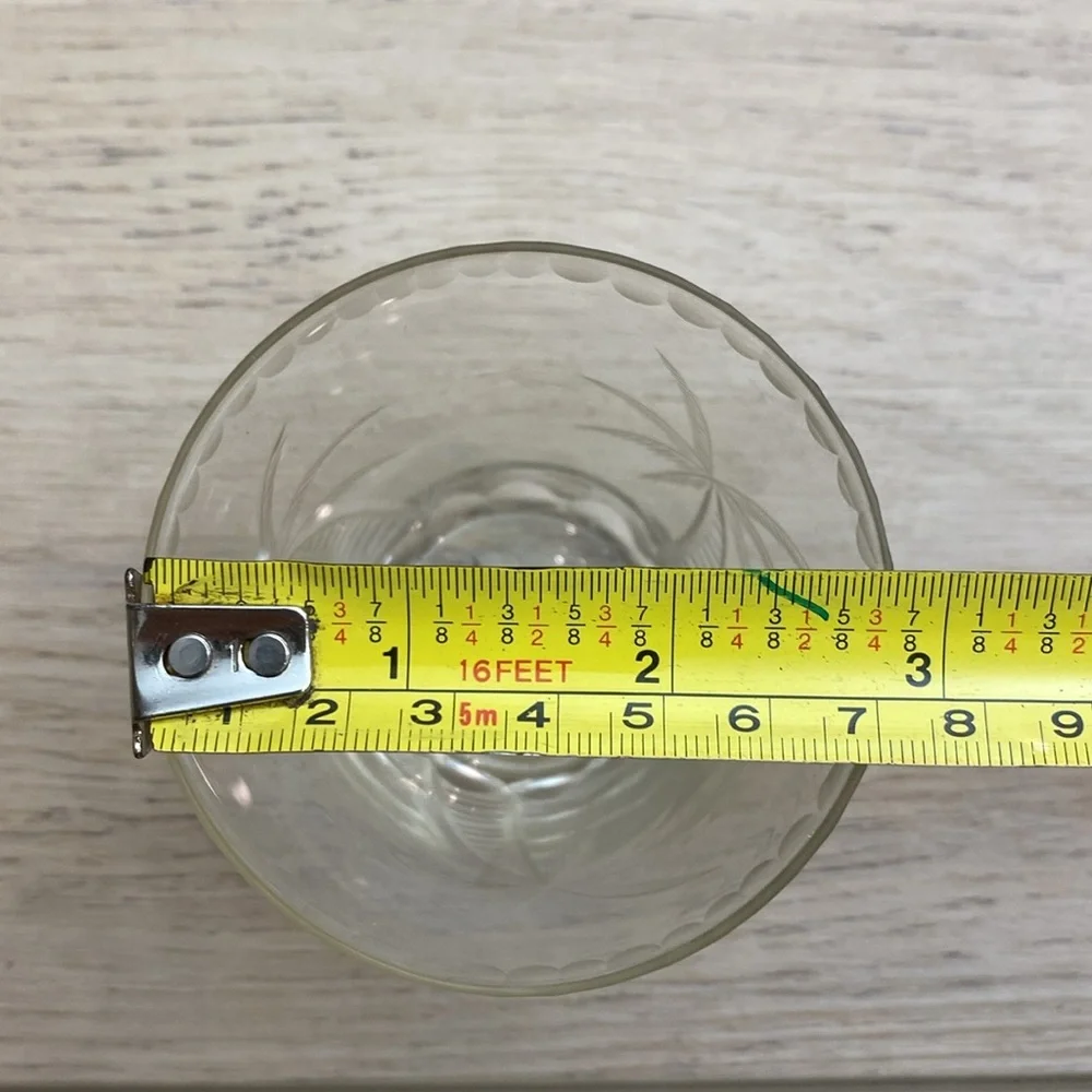 Antique Cut Glass‎ Palm Tree Cup